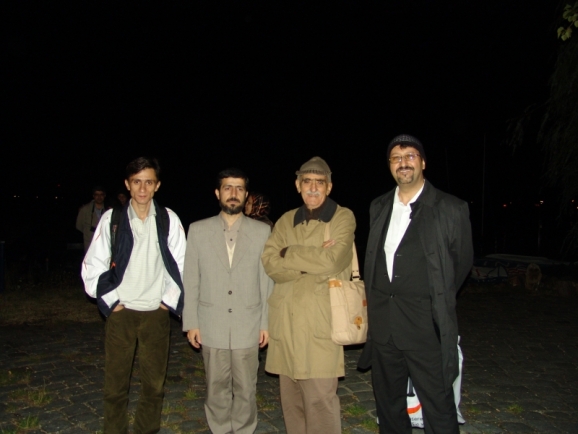 از سمت راست دکتر اکبر ایرانی، استاد ایرج افشار، سید صادق حسینی اشکوری و علی صفری آق قلعه