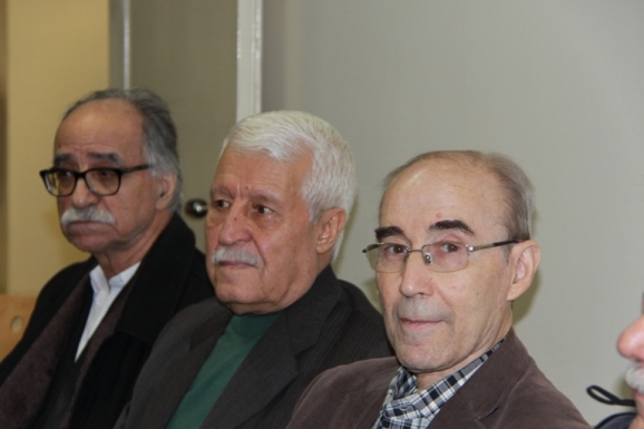 از راست: علی اشرف صادقی، توفیق سبحانی و محمود عابدی 