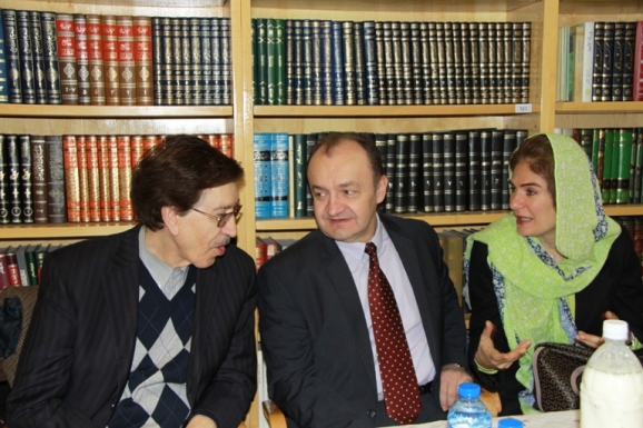 همسر سفیر محترم مجارستان، یانوش کوواچ- سفیر محترم مجارستان ، دکتر علی اشرف مجتهد شبستری